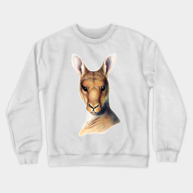 kangaroo Australia  lowland king Crewneck Sweatshirt by Marccelus